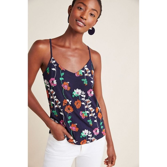 Anthropologie Tops - NWT! Anthropologie "Kellen Embroidered Tank," M